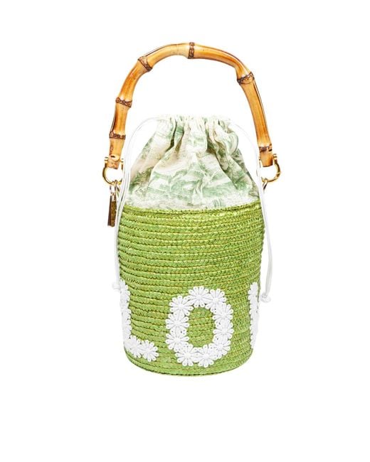 La Milanesa Green Love Bucket Bag