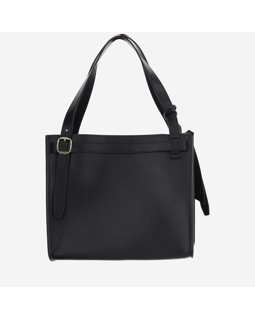 Coperni Black Cabas Leather Handbag Handbags