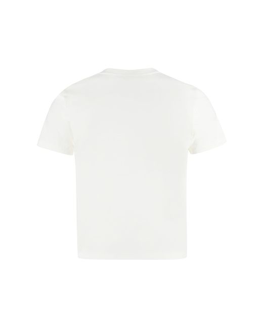 MCM White Logo Cotton T-shirt for men