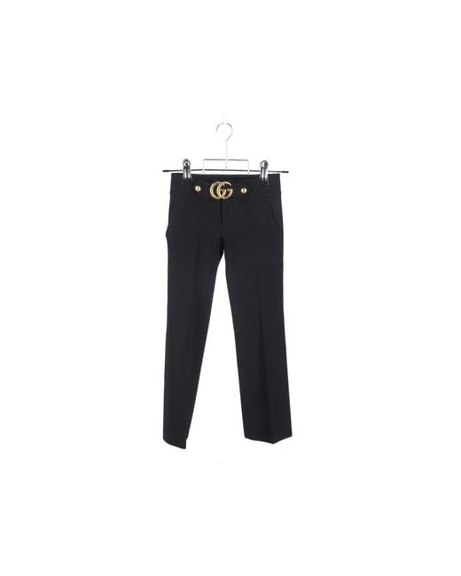 Gucci Black Viscose Dress Pants