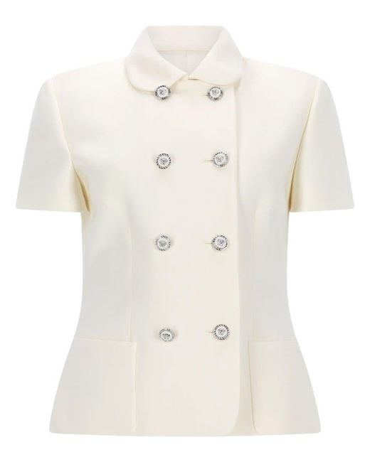 Versace White Wool Jacket