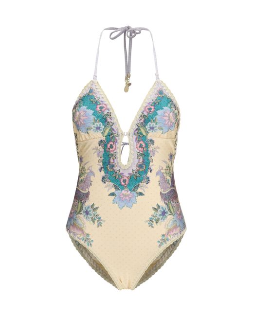 Zimmermann White One-Piece Swimsuit Indra Polyamide Swimwear