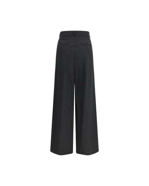 Max Mara Black Polyester Pants
