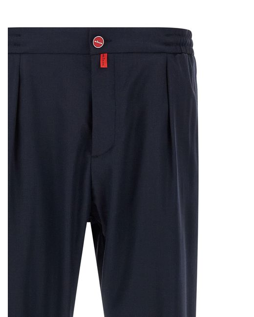 Kiton Blue Pull-On Pants for men