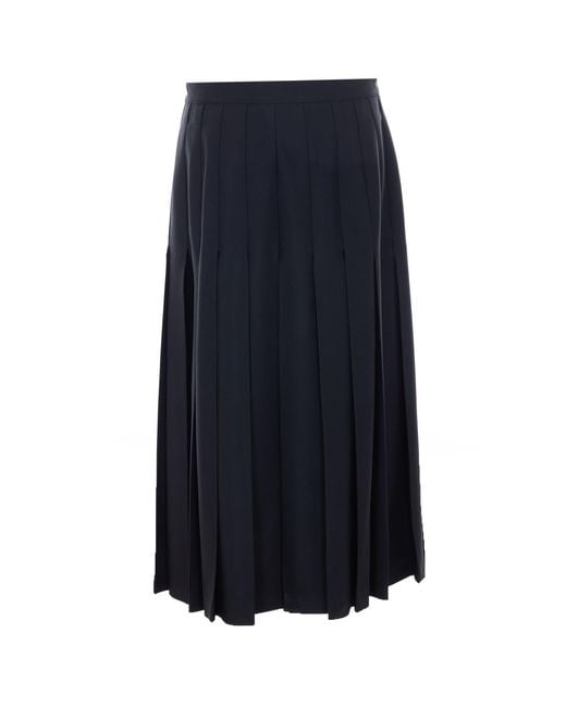 Chloé Blue Skirts Virgin Wool