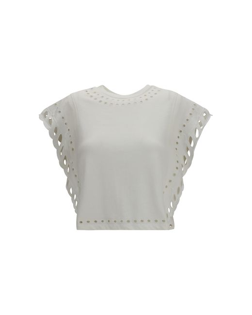 Isabel Marant Gray Odyle Cotton T-Shirt T-Shirts