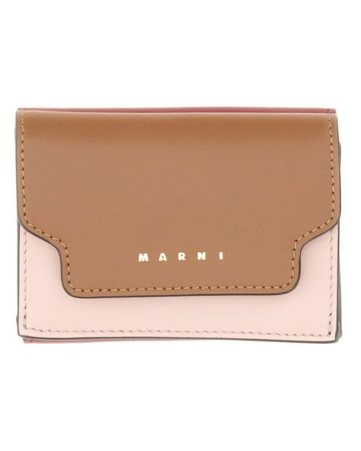 Marni Natural Tri-fold Wallet