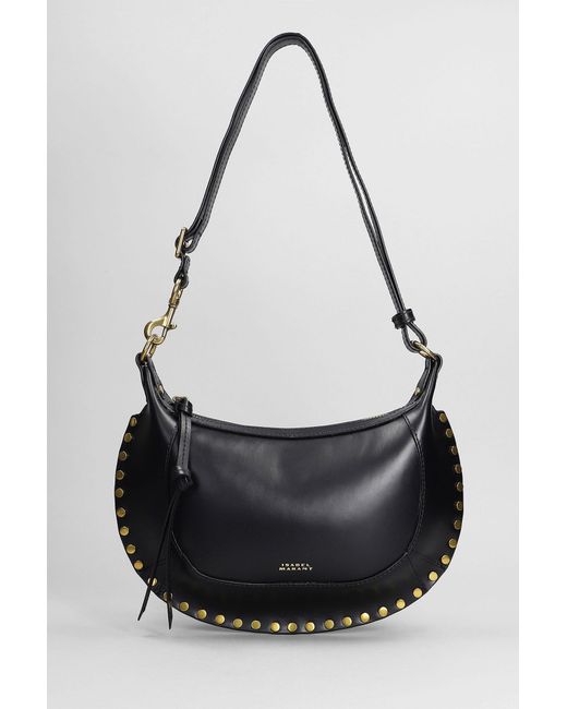 Isabel Marant Black Oskan Moon Shoulder Bag
