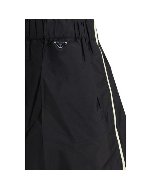 Prada Black Recycled Polyamide Bermuda Shorts