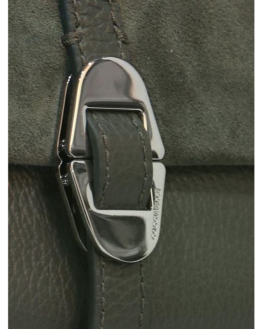 Coccinelle Green Shoulder Bag Cowhide Shoulder-Bags