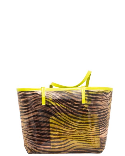 Just Cavalli Yellow Tote Bag