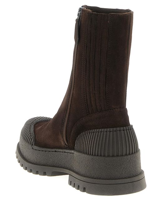 Aquazzura Brown Rugged Boots And Ankle Boots