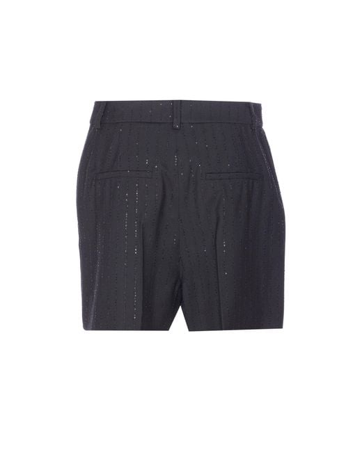Max Mara Blue Shorts Virgin Wool