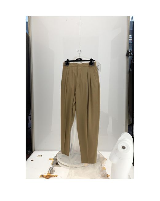 Céline Green Trousers Montauk Wool