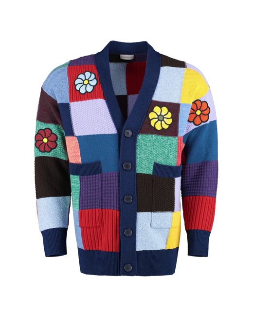 Moncler Genius Blue 1 Moncler Jw Anderson - Wool And Cashmere Cardigan