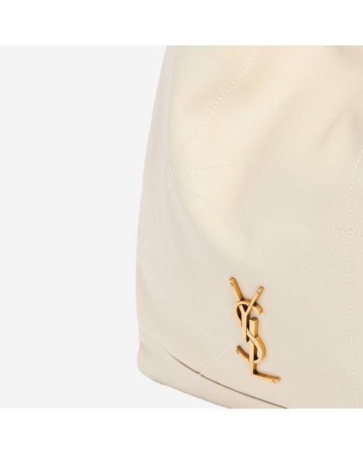 Saint Laurent Natural Shoulder Bag Jamie Pochon Lamb Leather