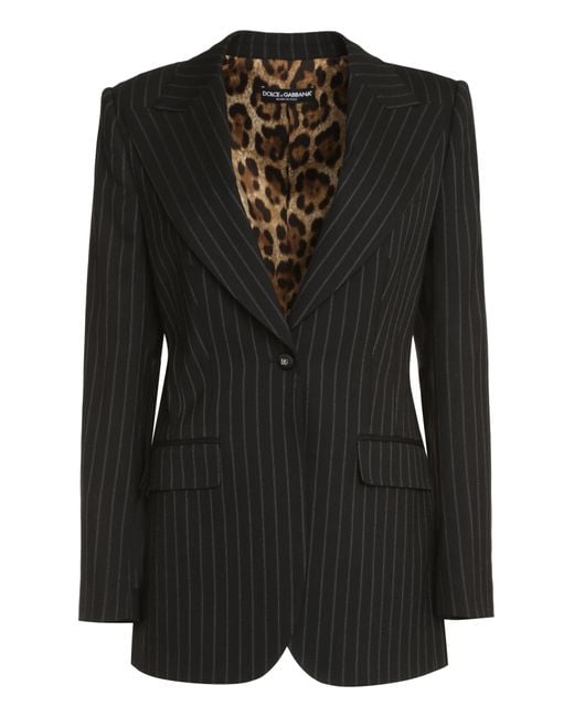 Dolce & Gabbana Black Single-Breasted One Button Jacket