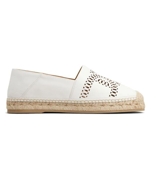 Tod's White Leather Kate Espadrilles for men