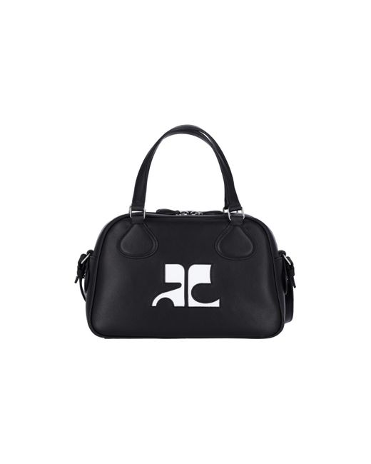 Courreges Black Re-Edition Bowling Bag