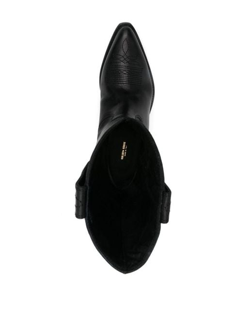 Golden Goose Deluxe Brand Black Smooth Grain Leather Ankle Boots