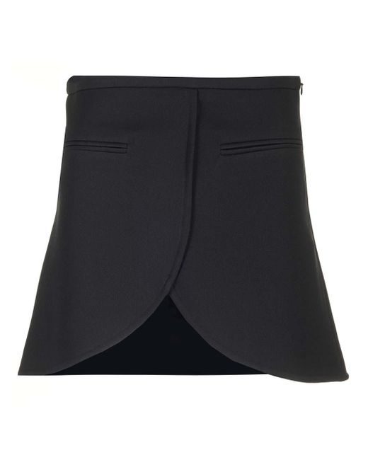Courreges Black Ellipse Mini Skirt
