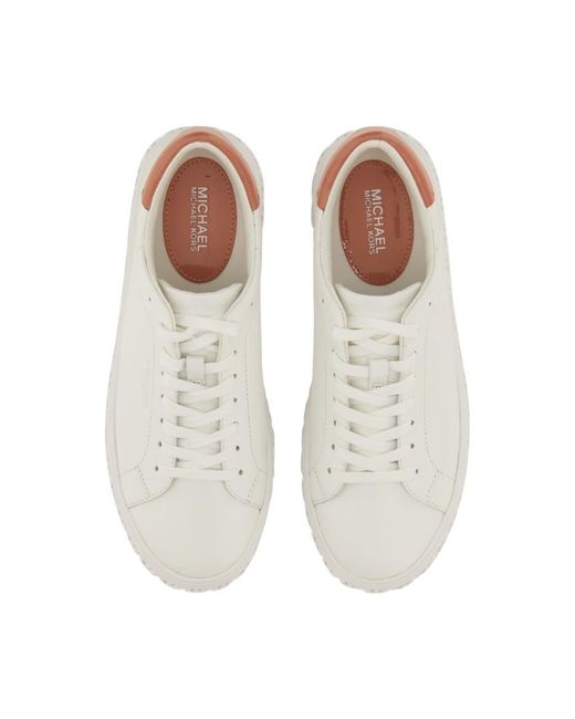 Michael Kors White Leather Sneaker