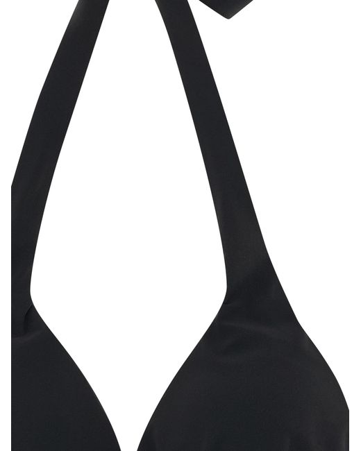 Dolce & Gabbana Black Dg Bikini Top