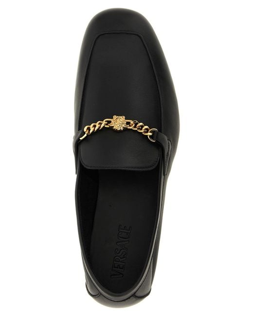 Versace Black 'Medusa' Slippers for men