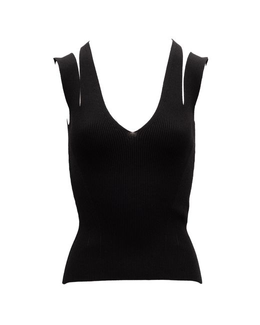 McQueen Black Viscose Top