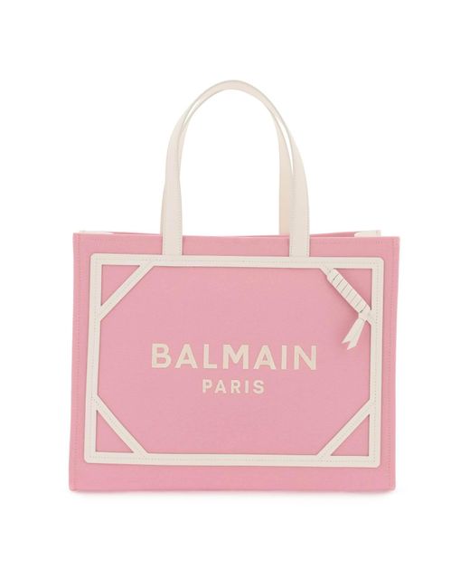 Balmain Pink Medium B-army Tote Bag