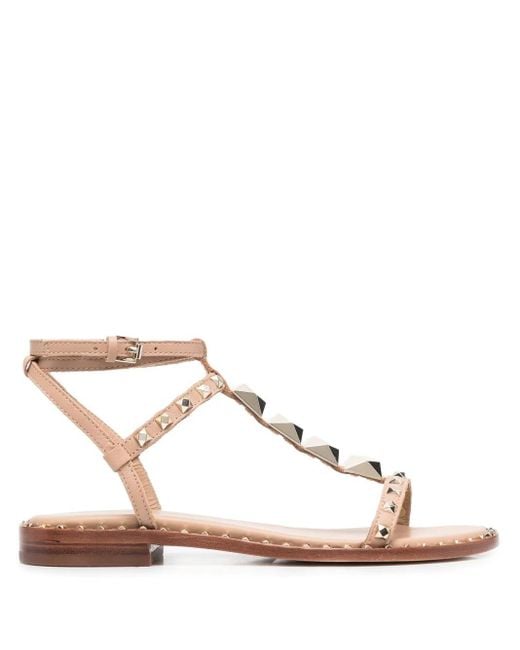 Ash Pink Leather Party Sandals