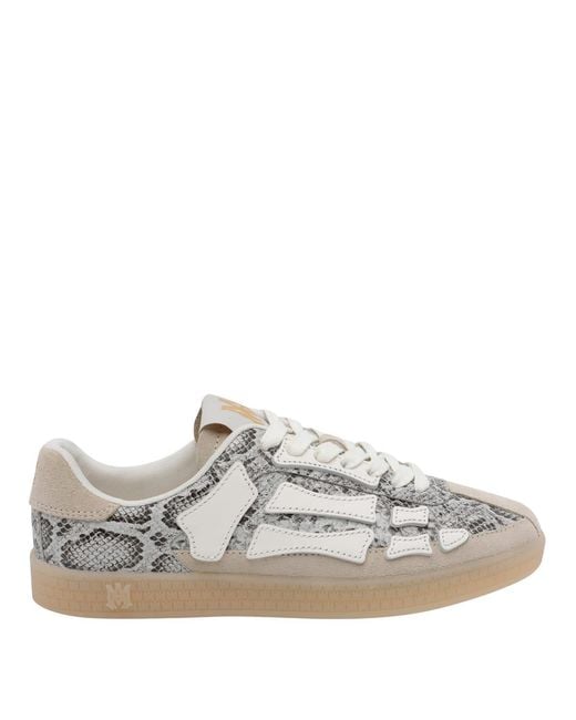 Amiri Gray Snake Pacific Bones Sneakers
