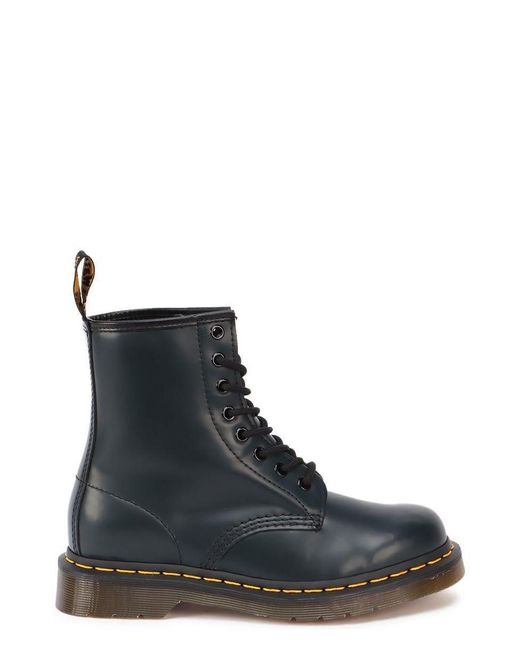 Dr. Martens Leather 1460 Smooth Lace-up Boots in Navy (Black) for Men | Lyst