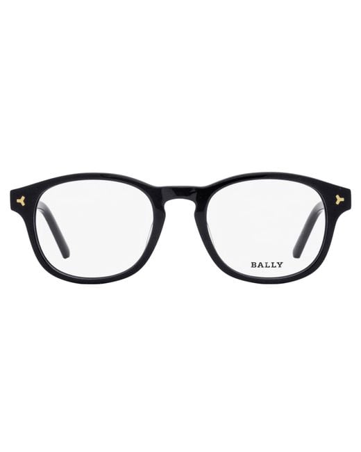 Bally Black Rectangular Eyeglasses By5019 001 50Mm Plastic (Acetate) for men
