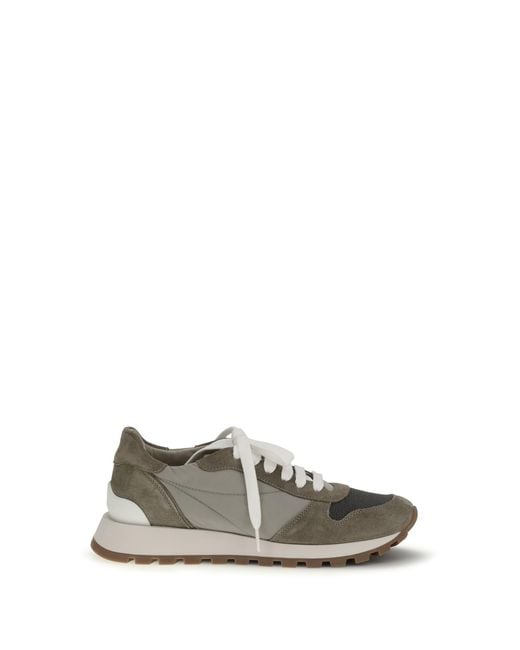 Brunello Cucinelli White Sneakers Upper: Polyester Trainers