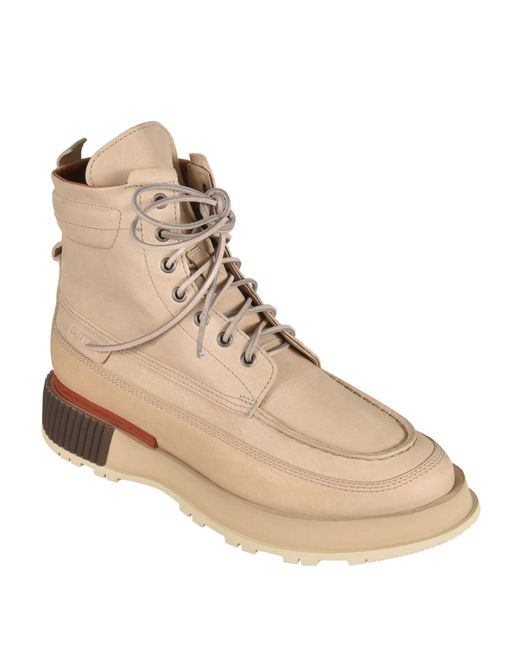 Buttero Exposed Stitch Lace-up Boots in Natural for Men | Lyst
