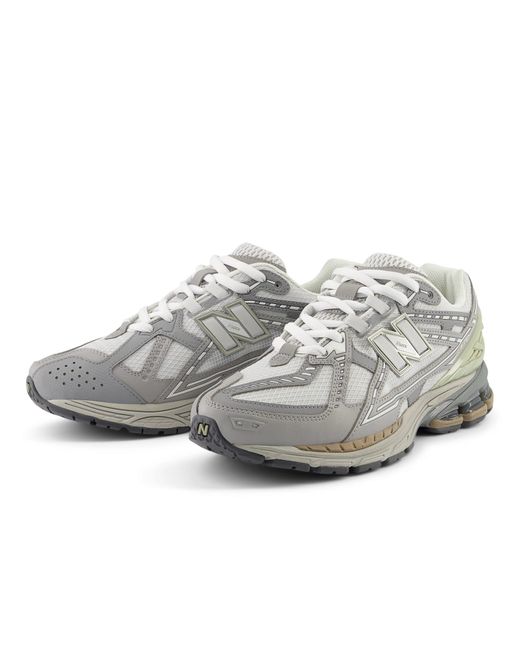 New Balance Gray 1906 Faux Leather And Mesh Trainers for men