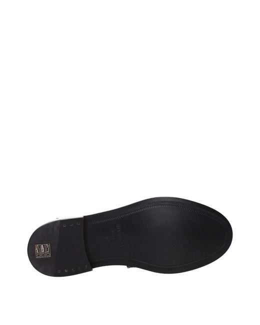 Givenchy Black Leather Slip-On Loafers for men