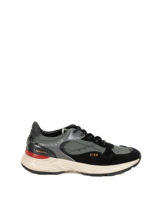 Stokton Black Sneakers Suede for men