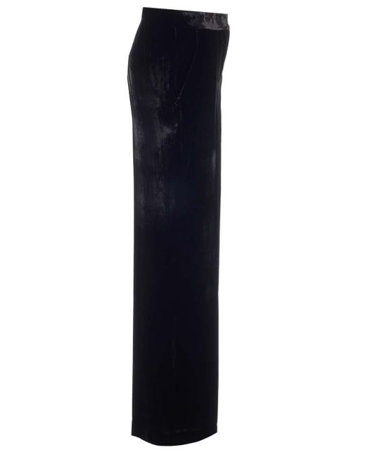 P.A.R.O.S.H. Blue Velvet Palazzo Trosers