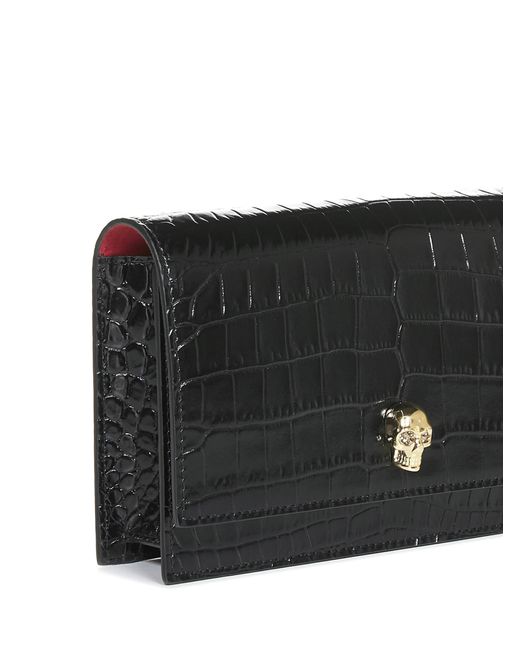 Alexander McQueen Black Mini Skull Shoulder Bag