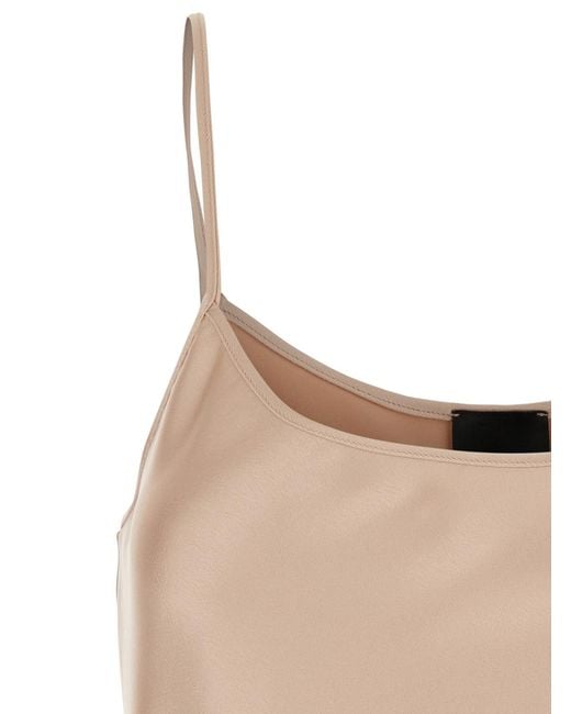 Le Plain Natural Top With Spaghetti Straps