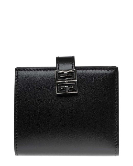 Givenchy Black Bifold Leather Wallet With 4G Logo