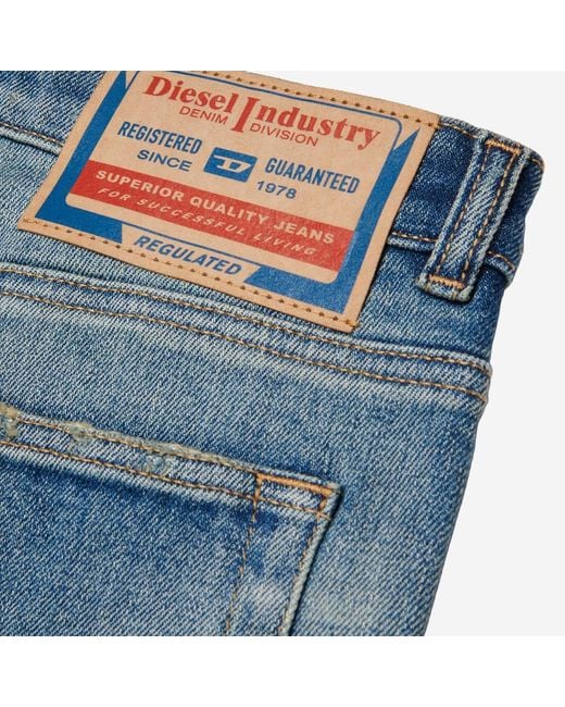 DIESEL Blue Stretch Cotton Jeans for men