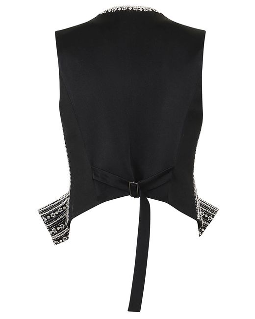 Stella McCartney Black Crystal-Embellished Vest