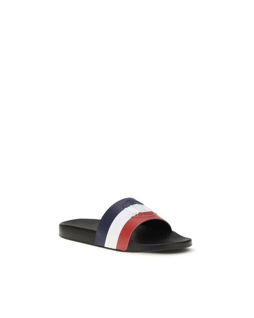 Moncler Multicolor Rubber Sandals for men