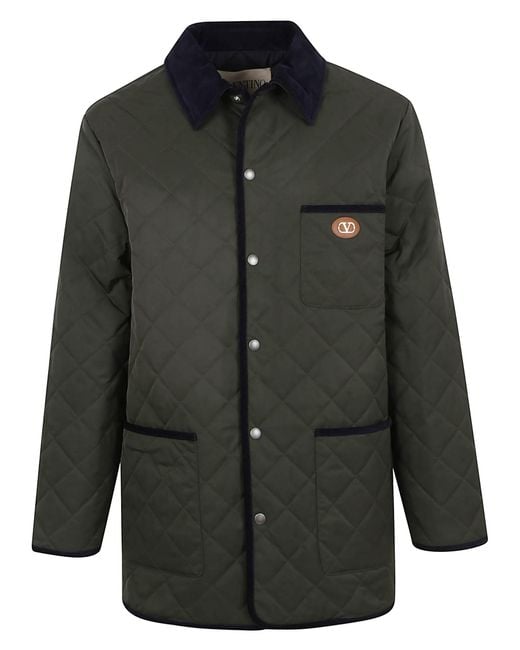 Valentino Garavani Black Caban Vlogo Signature for men