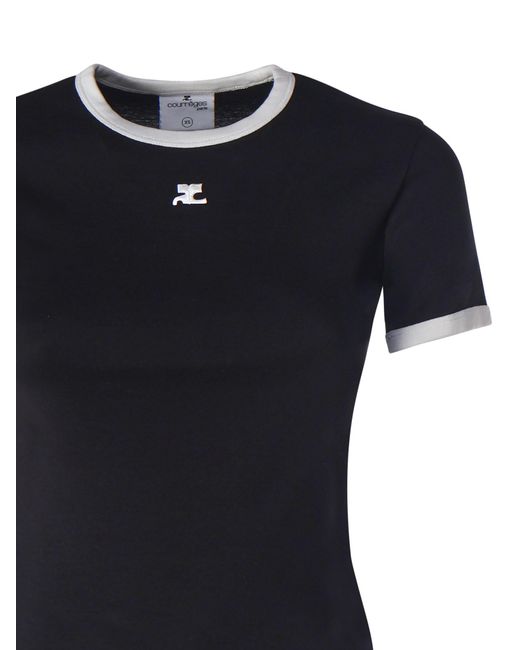 Courreges Black Logo T-Shirt
