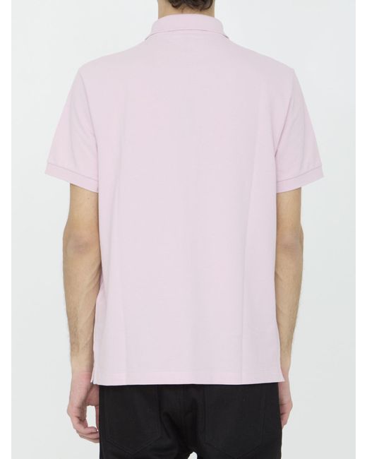 Stone Island Pink Cotton Polo Shirt for men