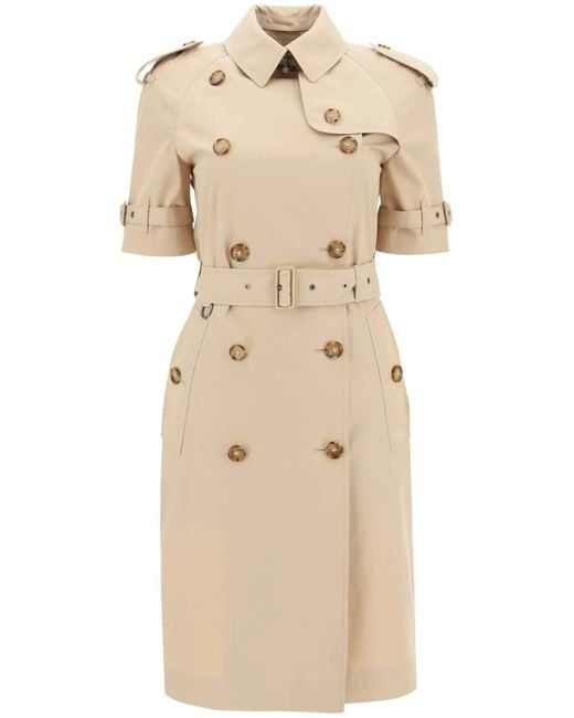 Burberry Natural Short Sleeve Trench Coat
